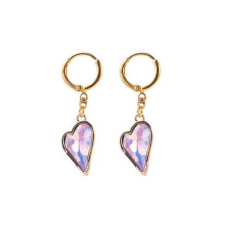 Purple Glass Heart G