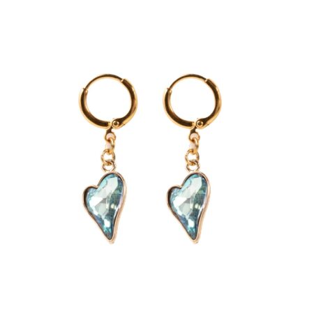 Light Blue Glass Heart G