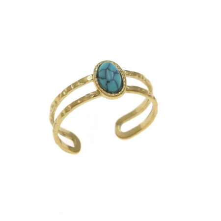 Turquoise Stone Bars St.Steel G