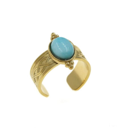 Turquoise Oval St.Steel G