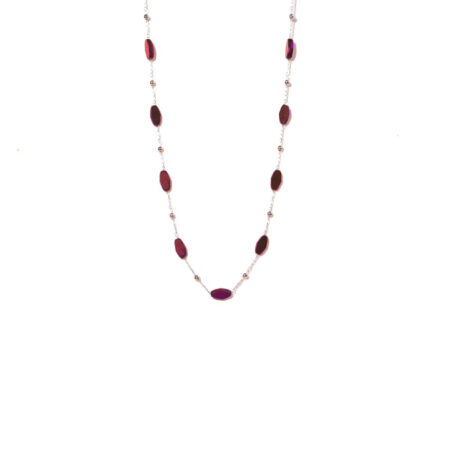 Purple Crystal Rosary St.Steel S