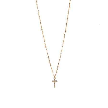 Small Cross Zirgon St.Steel G