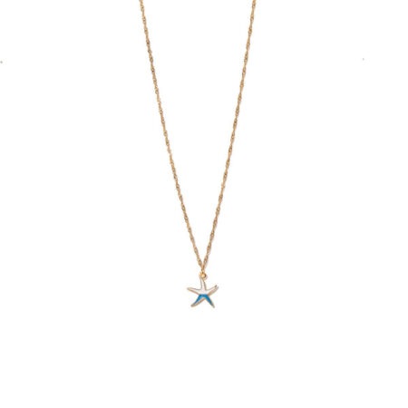 Light Blue Starfish St.Steel G