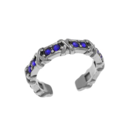 Strass Blue X St.Steel S
