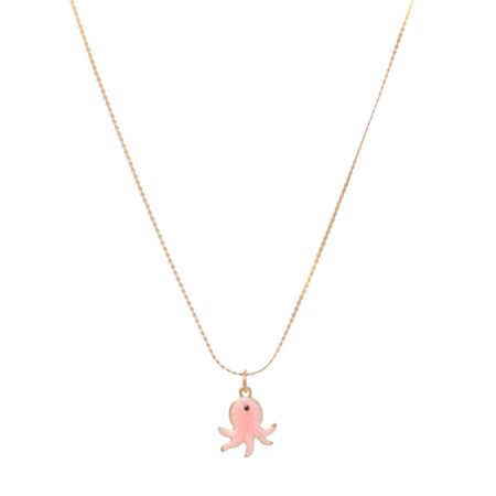 Tiny Octopus Pink St.Steel G