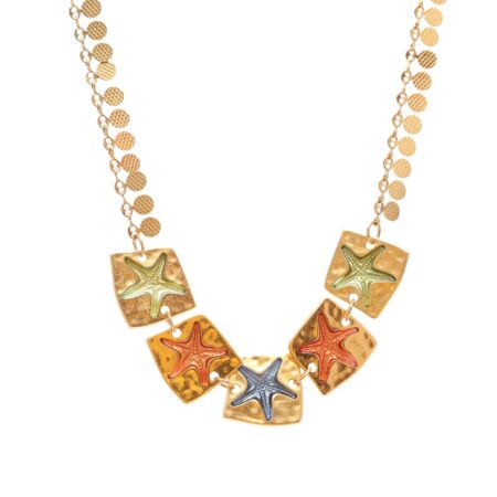 Multi Square Starfish St.Steel G