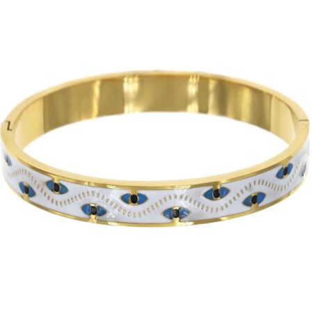 Eyes White Bracelet St.Steel G