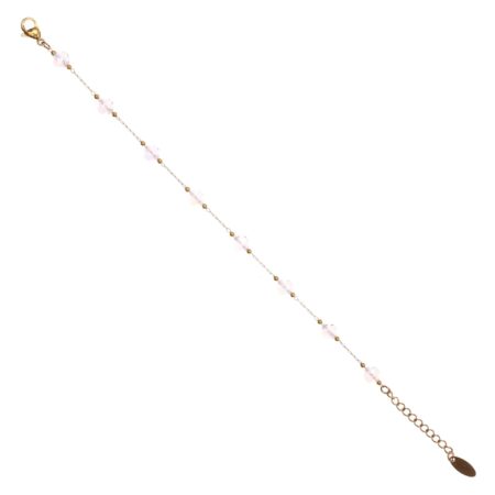 Cross Pink Stone St.Steel G